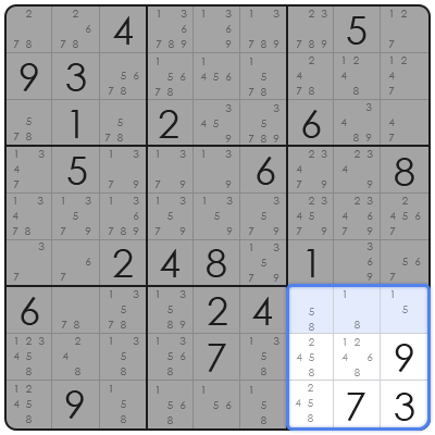 sudoku app with auto candidate mode